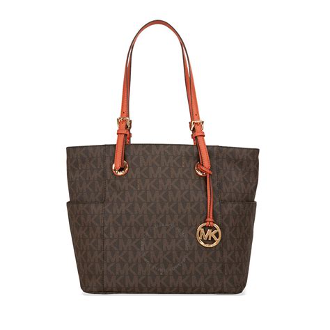 michael kors brown and orange bag